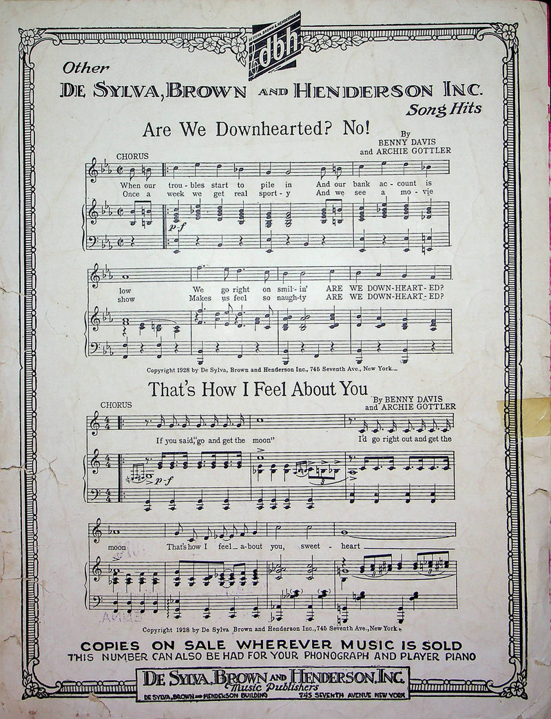 Sonny Boy Sheet Music Al Jolson The Singing Fool Movie 1928 Piano Vocal 4