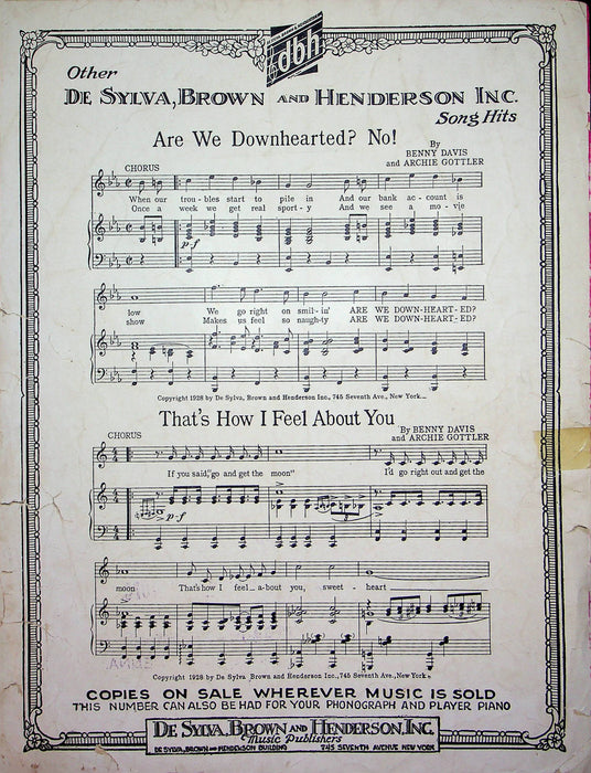 Sonny Boy Sheet Music Al Jolson The Singing Fool Movie 1928 Piano Vocal 4