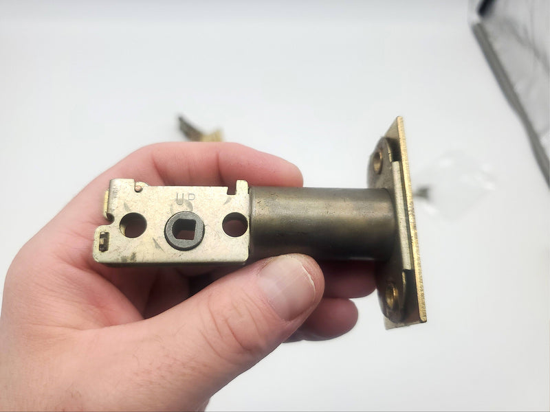 2x Kwikset Deadbolt Lock Bolt 4478 Brass for 400 Line Deadbolts 2-3/8" BS