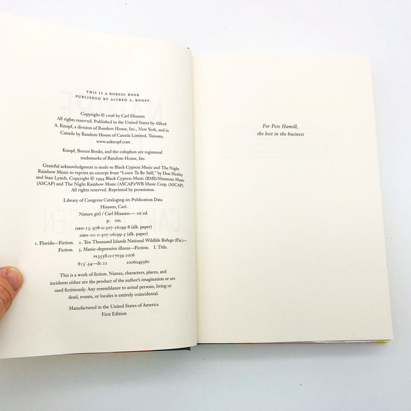 Nature Girl Hardcover Carl Hiaasen 2006 Manic Depressive 1st Edition Ex Library 8