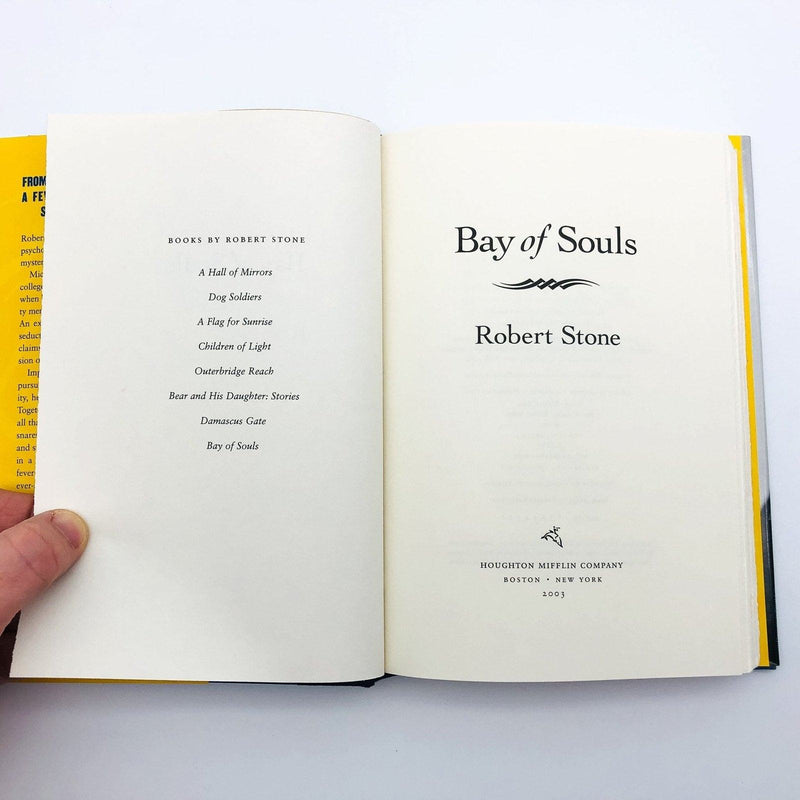 Bay of Souls Hardcover Robert Stone 2003 Third World Corruption Romance 7