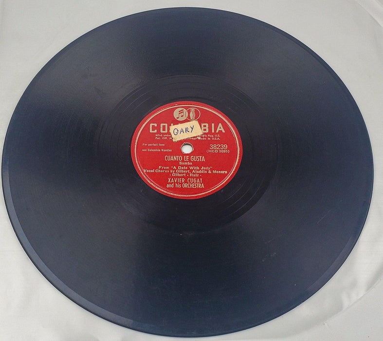 Xavier Cugat Cuanto Le Gusta 78 RPM Single Record Columbia 1948 2