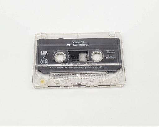 Coroner Mental Vortex Cassette Tape Noise International 1991 Tape Only 1