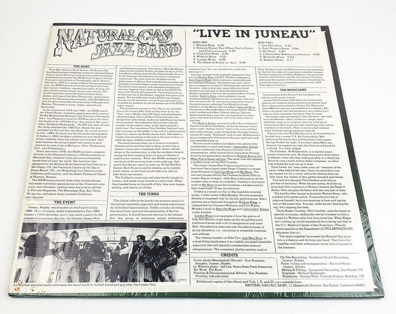 Natural Gas Jazz Band Vol. IV Live In Juneau 33 RPM LP Record In Shrink 2