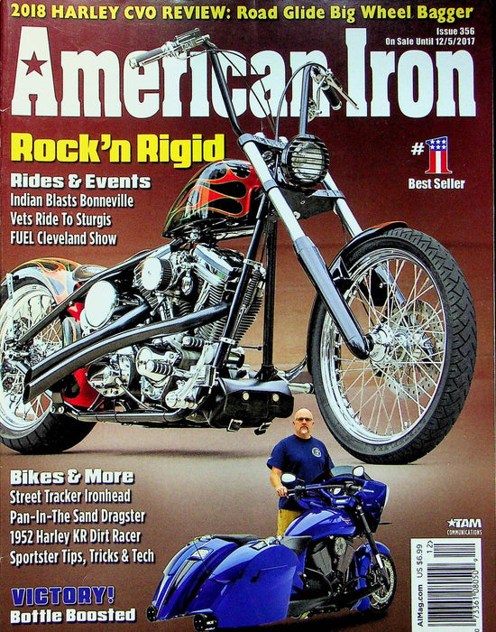 American Iron Motorcycle Magazine Dec # 356 2017 Vets Sturgis FUEL Cleveland