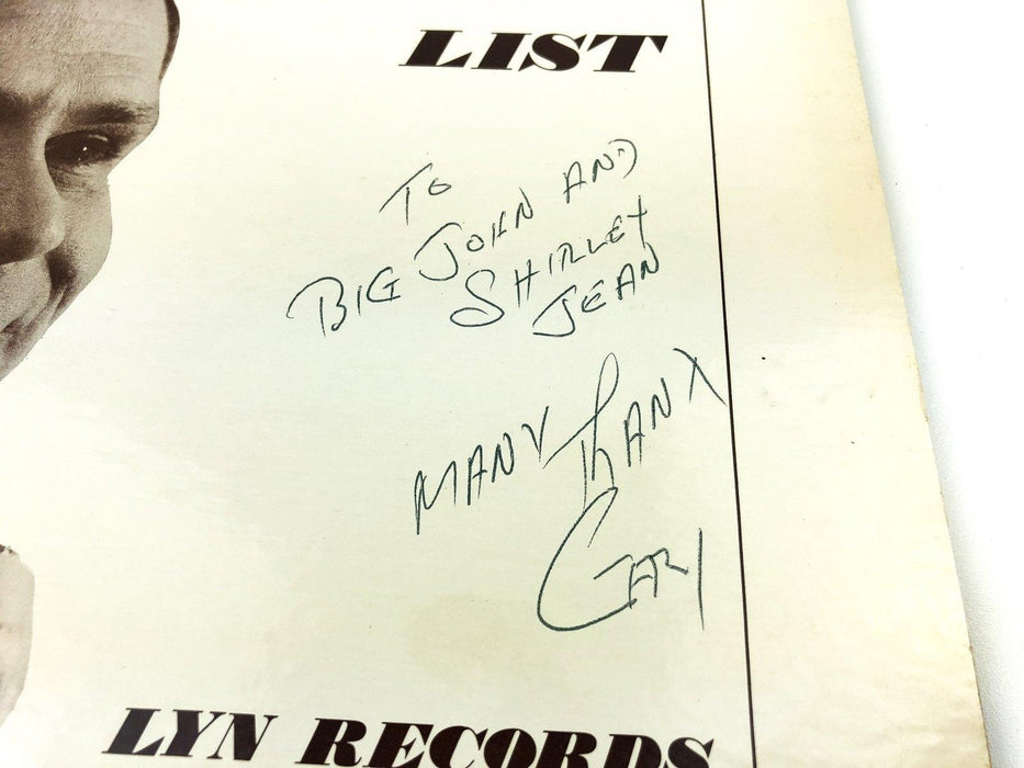 Gary Brown Calls the Advanced List Record LP LSB 1001 Lyn Autographed Signed 6