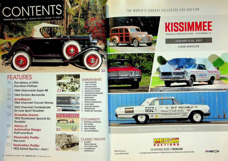 Hemmings Classic Car Magazine January 2017 Vol 13 # 4 Flattops