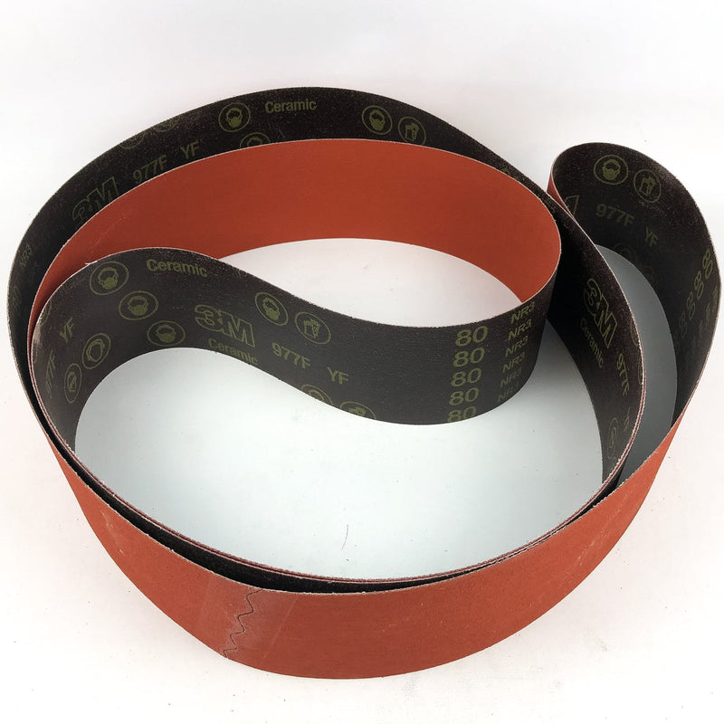 4"x156" Cloth Sanding Belt 3M 977F 80 YF-Weight Cubitron 48743 1pk 1