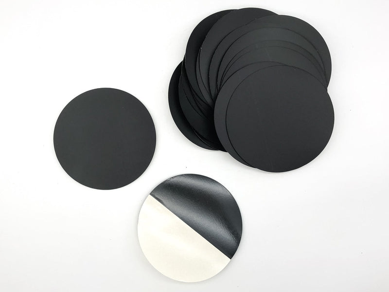 25PK Black Acrylic Circle Discs Round Plexiglas Laser Cut Sheet 5-1/8" x 1/32" 3