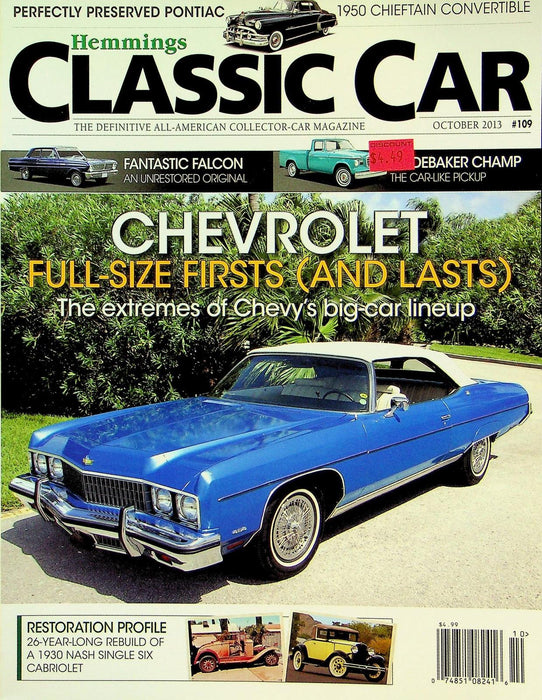 Hemmings Classic Car Magazine October 2013 Vol 10 No 1 Chevrolet Full-Size First