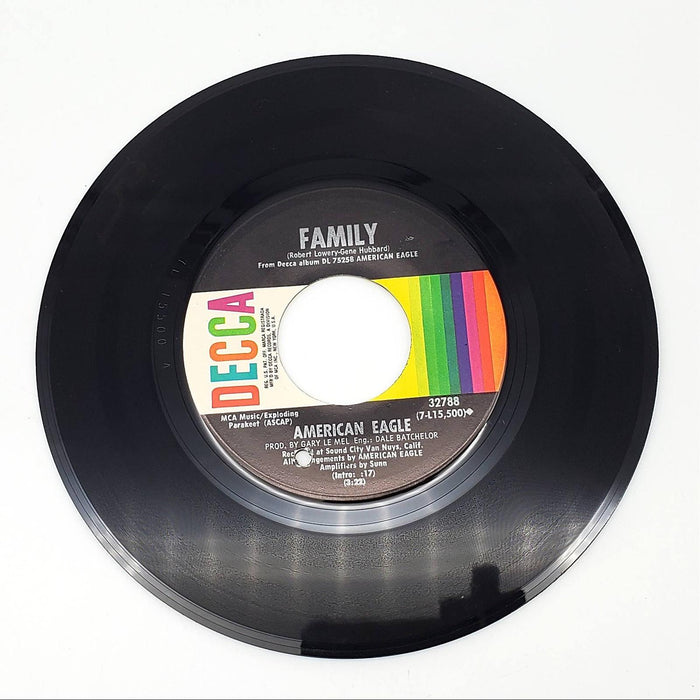 American Eagle Family Single Record Decca 1970 32788 1