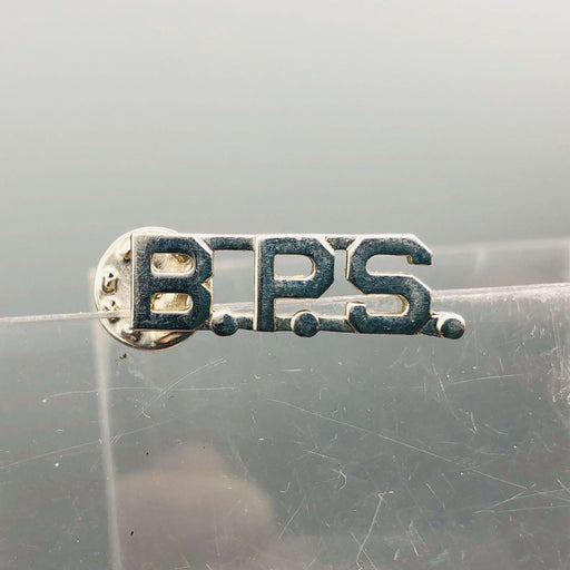 Military Collar Insignia Pinback Pin BPS B. P. S. Abbreviation Initials Device 1 1