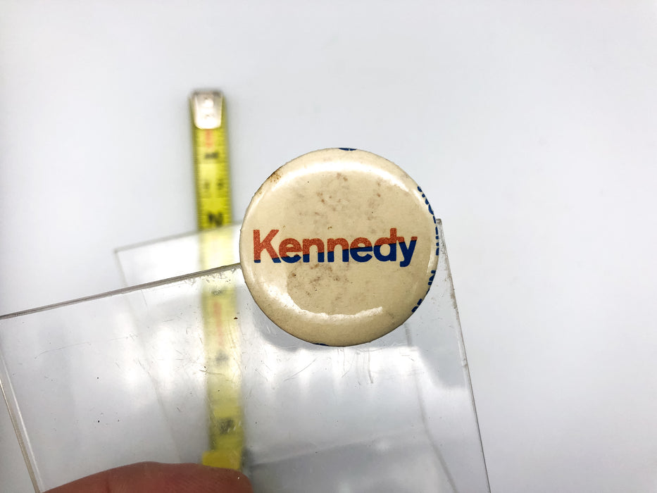 Vintage Kennedy Pinback Button Be-In Buttons Houston Texas White Blue Red 2