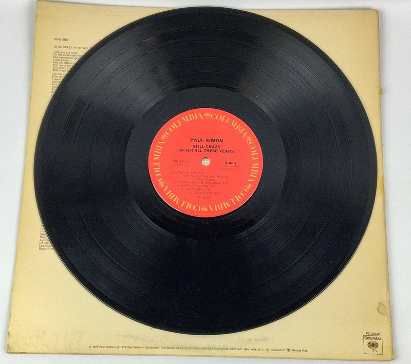 Paul Simon Still Crazy After All These Years Record 33 RPM LP Columbia 1975 5