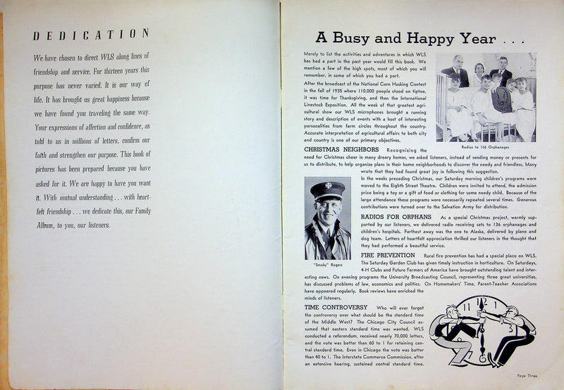 WLS Family Album Magazine 1937 Prairie Farmer Publish Chicago Illinois History