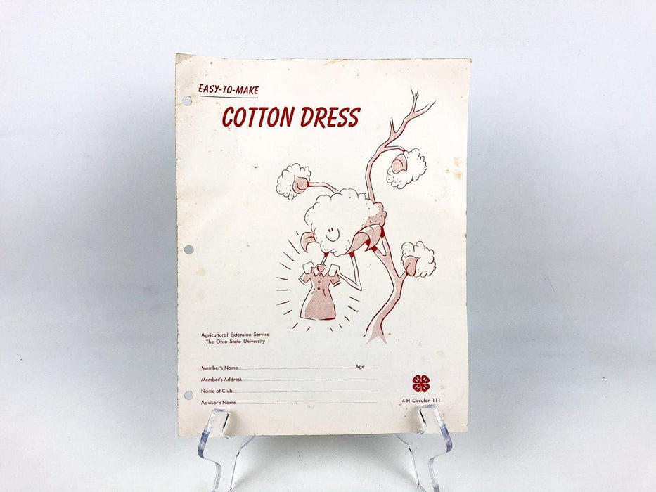 4-H Ephemera Easy to Make Cotton Dress Project Instructions OSU Agricultural 2