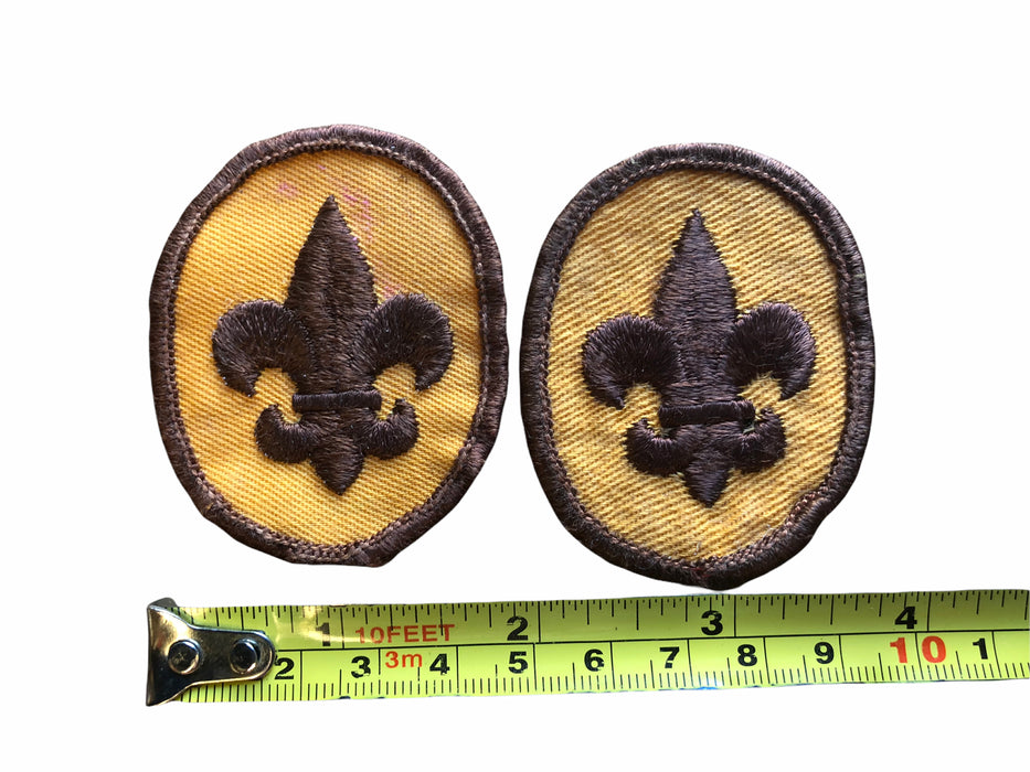 Lot of 2 Boy Scouts of America BSA Tenderfoot Rank Insignia Patch Vintage Oval 4