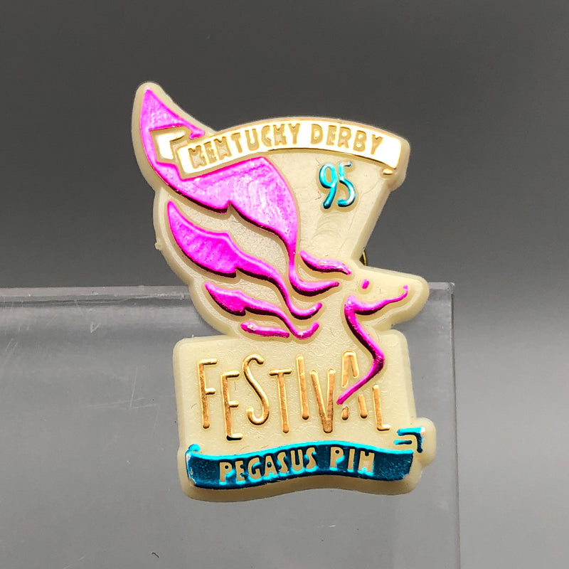 Vintage Kentucky Derby Festival Lapel Pin 1995 Pegasus Louisville Horse Racing