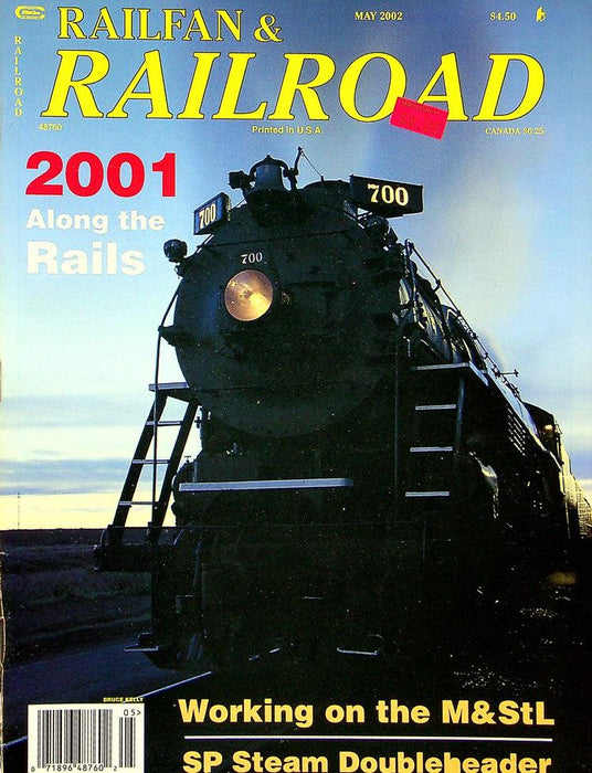 Railfan & Railroad Magazine May 2002 Vol 21 No 5 2001 Along The Rails