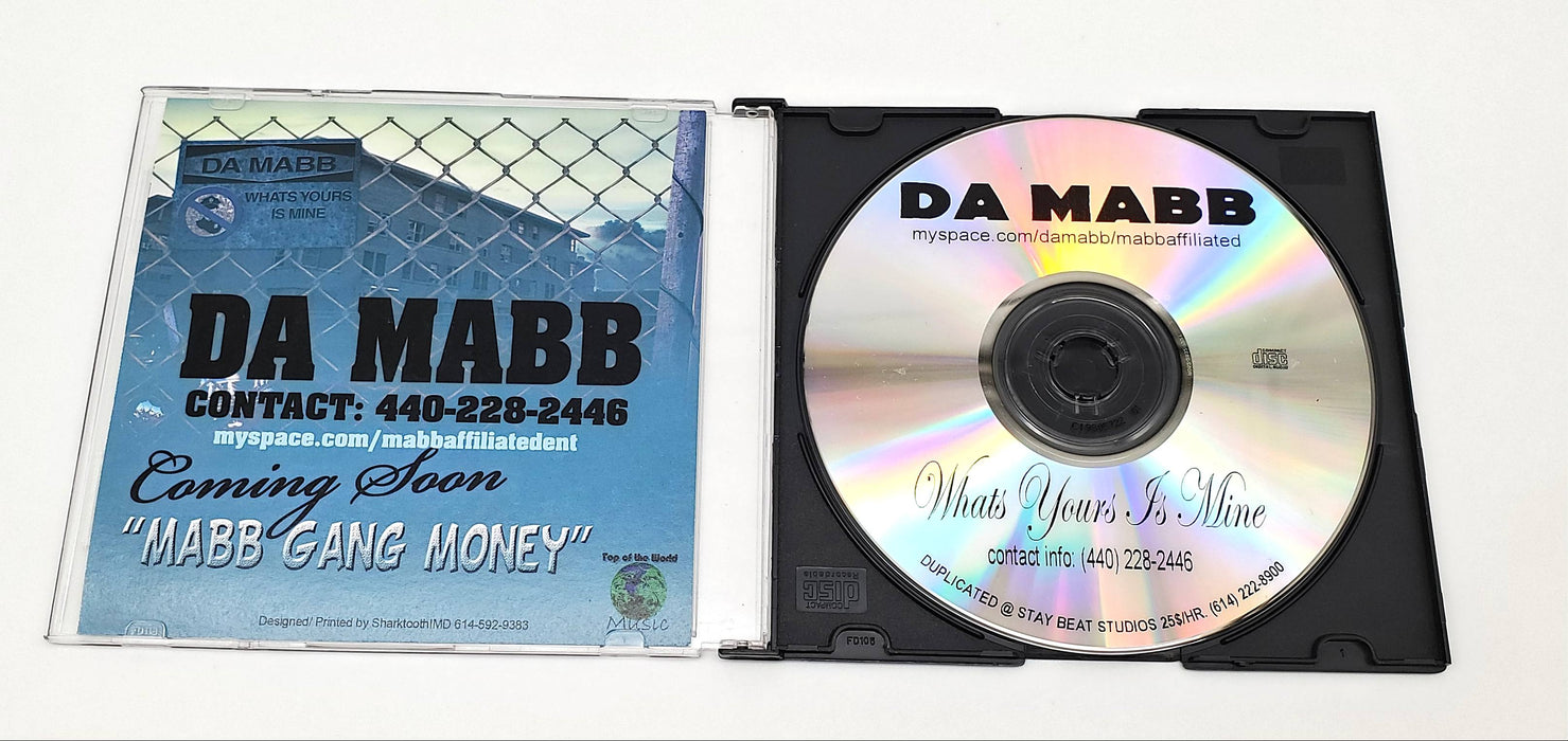 Da Mabb Whats Yours Is Mine Mixtape Album CD Top Of The World Music Columbus OH 3