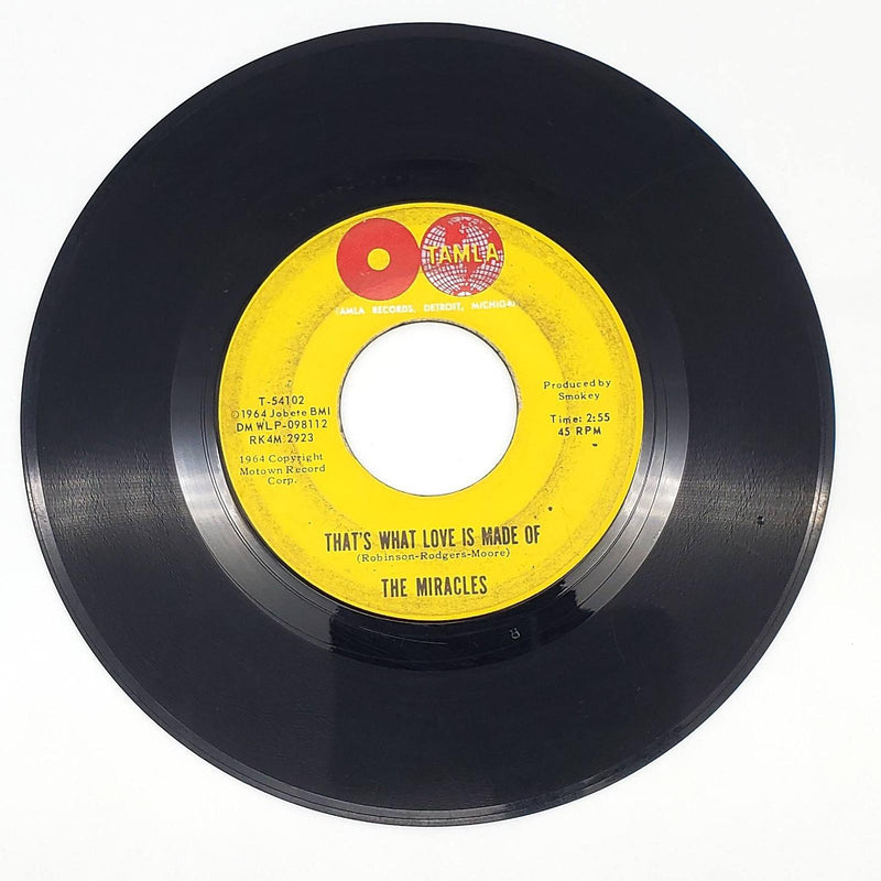 The Miracles That's What Love Is Made Of 45 RPM Single Record 1964 TAMLA-54102 1