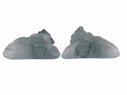 Praying Children Viking Glass Bookends Boy & Girl Figurines Sculptures Prayer 6