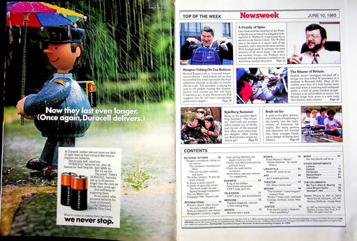 Newsweek Magazine June 1985 Walker Family Spies Russia KGB The Goonies Spielberg 2