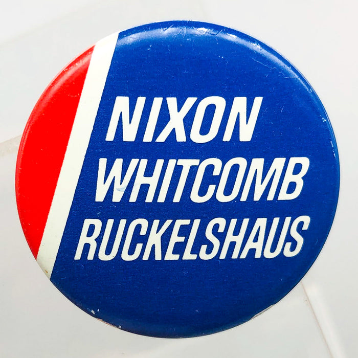 Nixon Whitcomb Ruckelshaus Button 1.25" Presidential Campaign Political 8