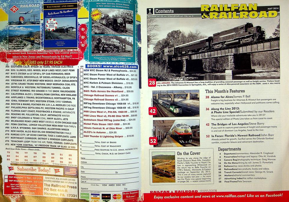 Railfan & Railroad Magazine May 2014 Vol 33 No 5 Alamo For Alcos On The A&M