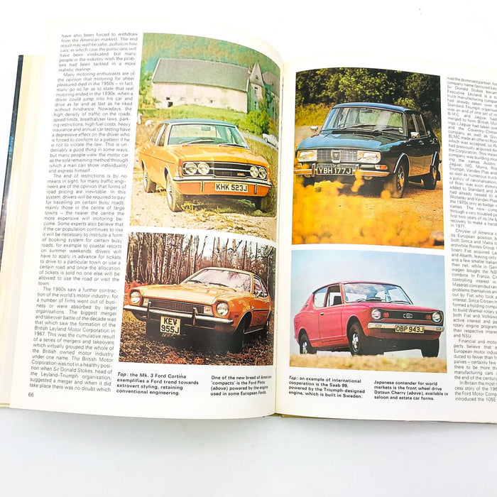 The Age of Cars Hardcover Mike Twite 1973 1st Edition AC Cobra Saab 99 Datsun 10