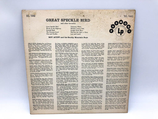 Roy Acuff Great Speckle Bird Record 33 RPM LP HL 7082 Harmony Records 1958 2