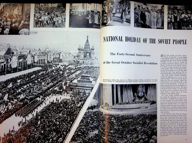 USSR Magazine 1959 President Eisenhower Khrushchev Meeting Soviet Union Holiday 5