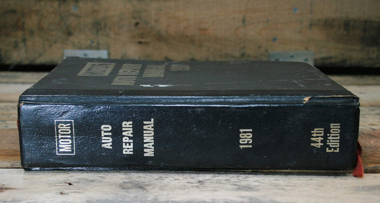 1981 Motor’s Auto Repair Manual 44th Edition First Printing