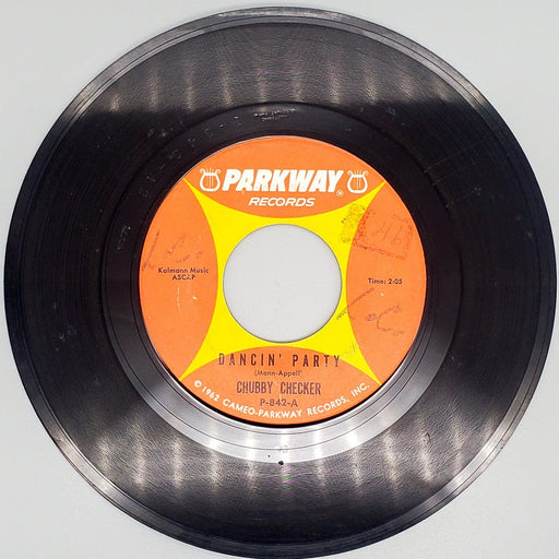Chubby Checker Dancin' Party Record 45 RPM Single P-842 Parkway 1962 1