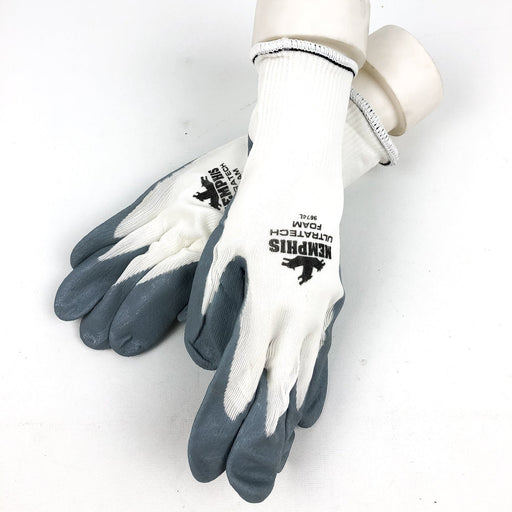 Palm Coated Work Gloves Large 12 Pairs Nitrile 15 Gauge Knit MCR Safety 9674 1