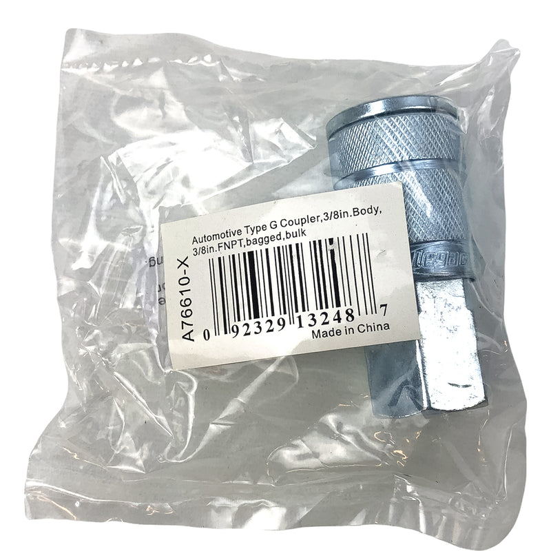 5pk Sleeve Quick Coupler 3/8" Body 3/8" FNPT Automotive Type G Legacy A76610-X 6