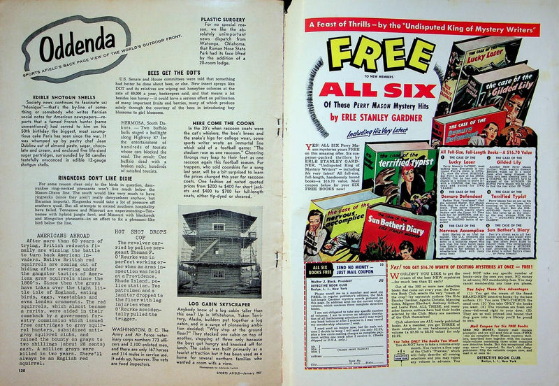 Sports Afield Magazine January 1957 Lord of Mountains Killer Bear Sea Horse Boat 6