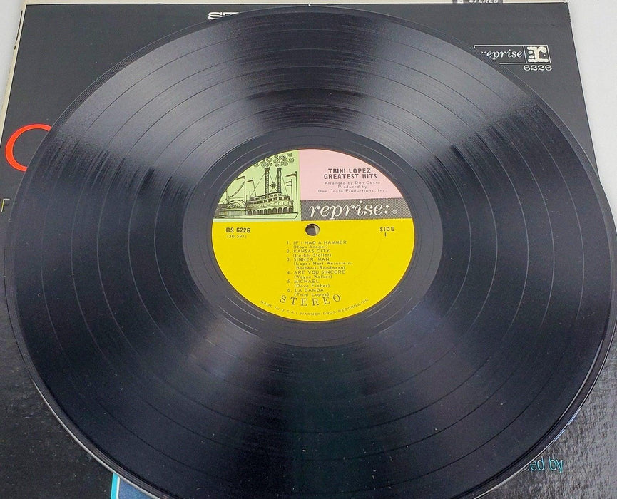 Trini Lopez Greatest Hits! Record 33 RPM LP 6226 Reprise 1966 3