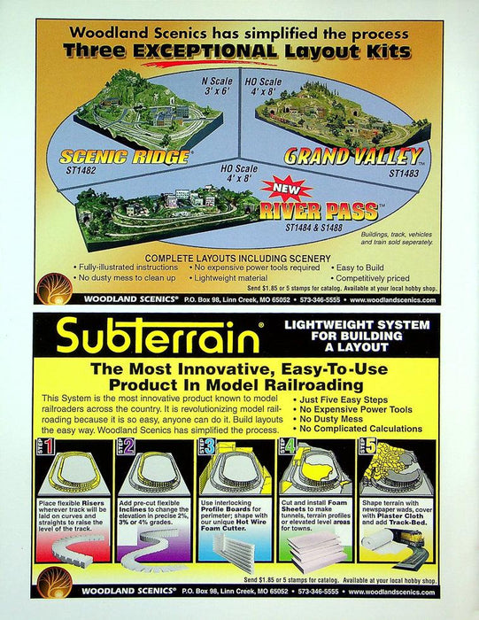 Model Railroader Magazine February 28 2003 No 10 Layouts in H,N,O, and G Scales