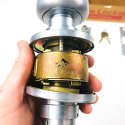 Yale Storeroom Closet Door Knob Lockset BR5405 26D Satin Chrome NOS ADA Strike 5