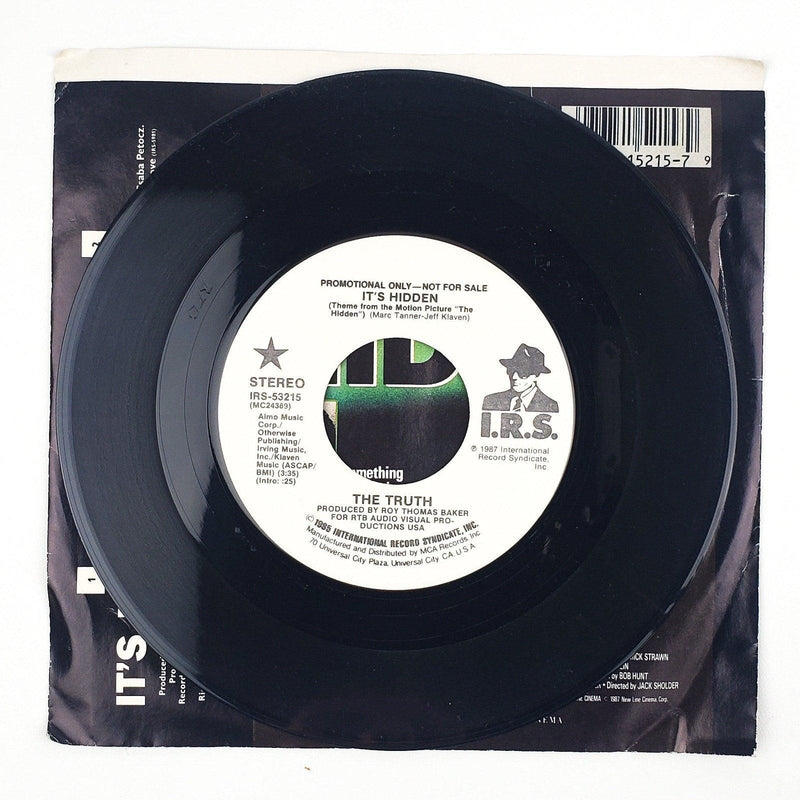 The Truth It's Hidden Record 45 RPM Single IRS-53215 IRS Reords 1987 Promo 3