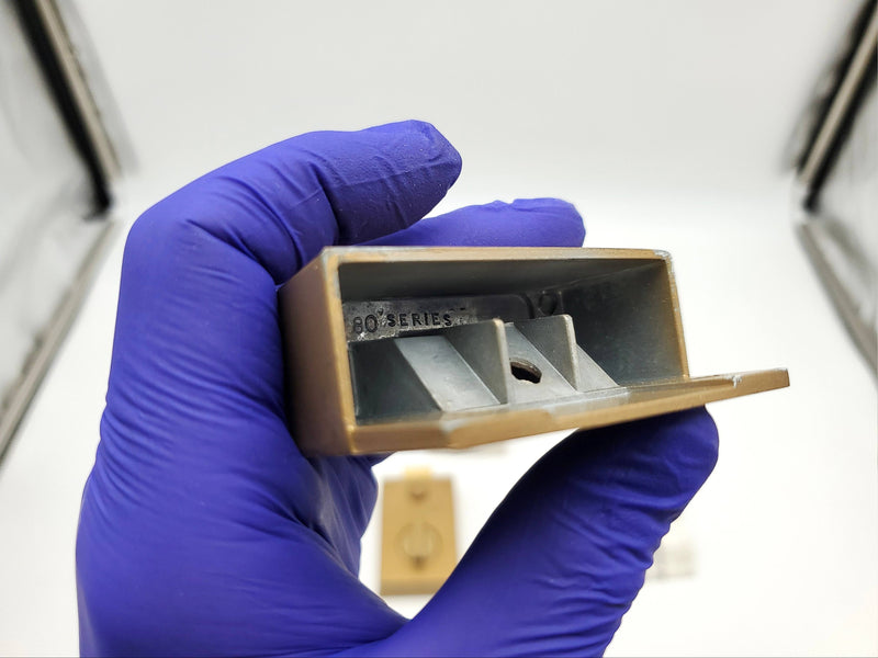 Yale Rim Door Lock No 36 for 1-3/8 & 2-1/4" Doors Brass No Cylinder