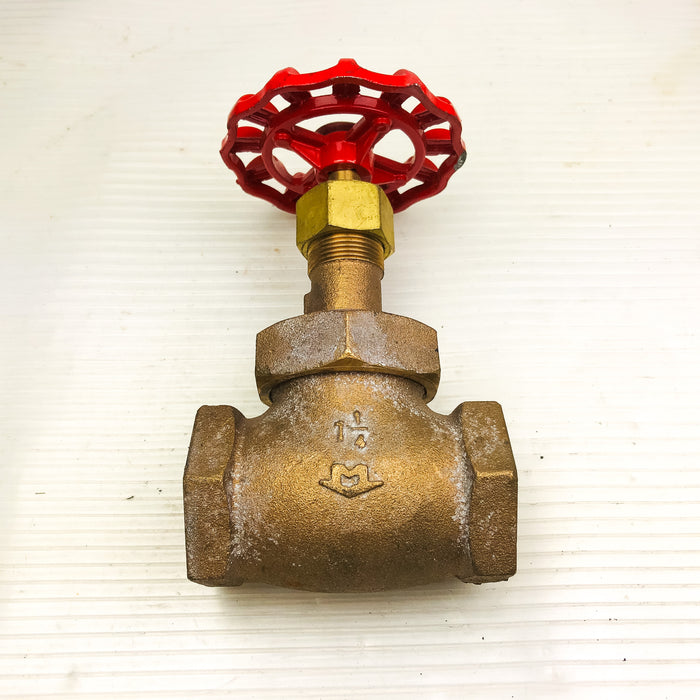 Milwaukee Bronze Gate Valve 150 Series 1-1/4 NPT Female Figure 590 300 WOG New