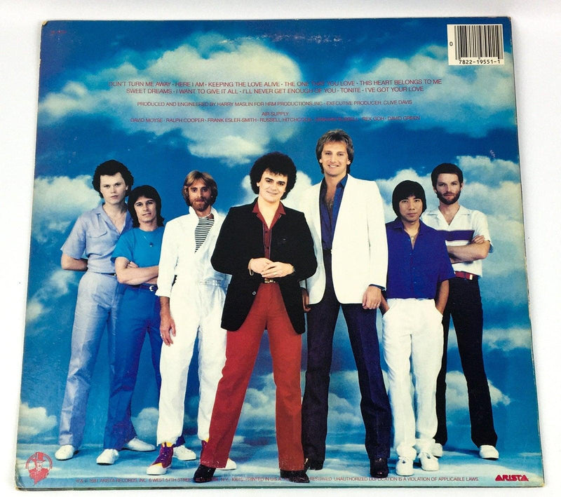 Air Supply The One That You Love Record 33 RPM LP AL 9551 Arista 1981 2