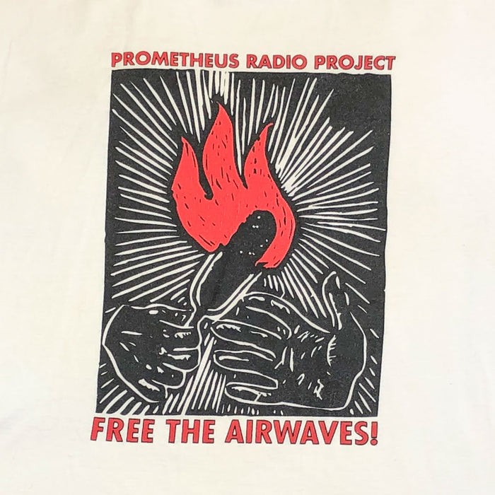 Vintage Fruit Of The Loom T Shirt Large Prometheus Radio Project Free Airwaves