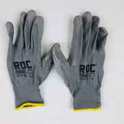 6 Pair Palm Coated Work Gloves Large Polyurethane PU Polyester Shell 13 Gauge 4