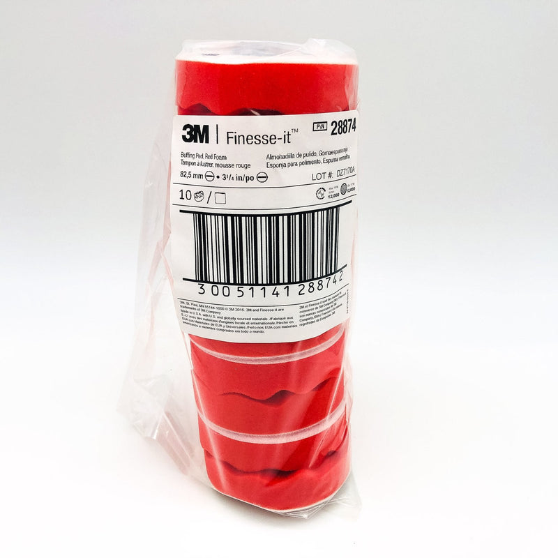 Foam Buffing Pad 3-1/4" 10pk 3M Finesse It 28874 Auto Body Car Detail Polishing 3