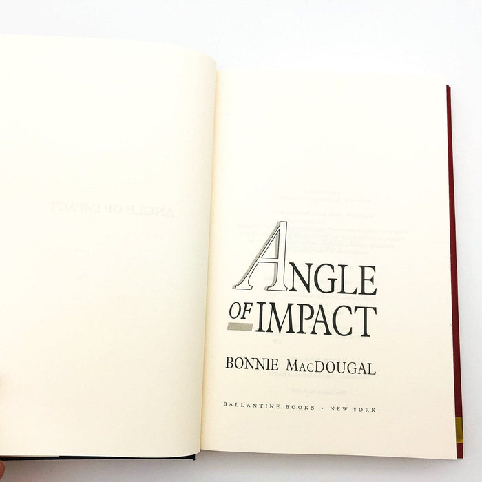 Angle Of Impact Hardcover Bonnie MacDougal 1998 Airplane Crash Civil Lawsuit 7