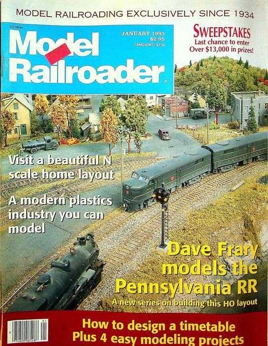 Model Railroader Magazine January 1993 Vol 60 No 1 Dave Frary Pennsylvania RR