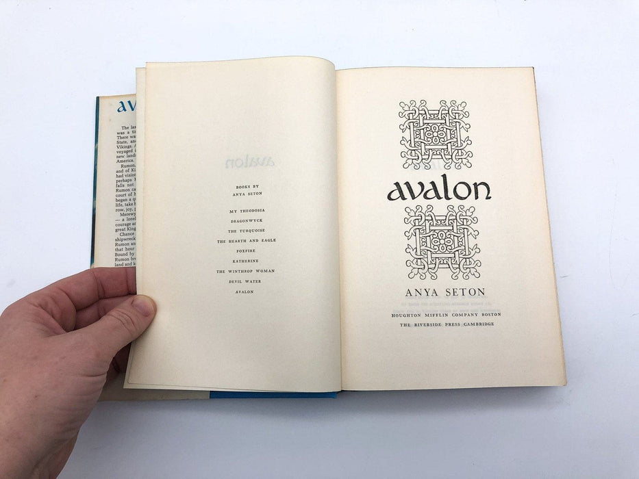 Avalon Anya Seton 1965 Houghton Mifflin Hardcover Book Club Edition French King 7